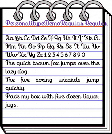 Personalitype Demo Regular Regular animated font preview Personalitype Demo Regular Regular animated font preview