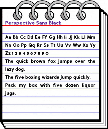 Perspective Sans Black Regular animated font preview Perspective Sans Black Regular animated font preview