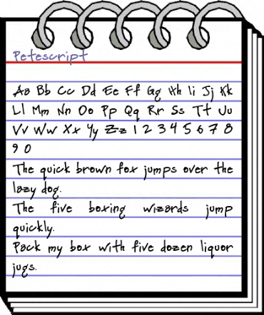 Petescript Medium animated font preview Petescript Medium animated font preview