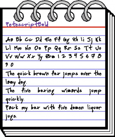 Petescript Bold animated font preview Petescript Bold animated font preview