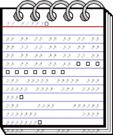 pf_birdy1 Regular animated font preview pf_birdy1 Regular animated font preview