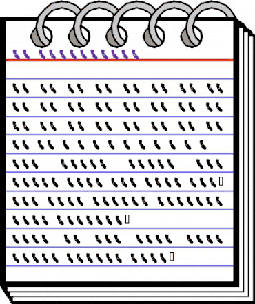 pf_california Regular animated font preview