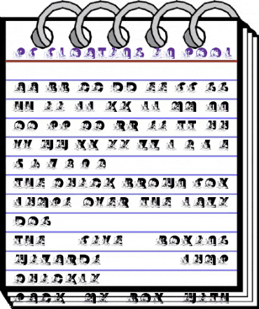 pf_floating_in_pool Regular animated font preview