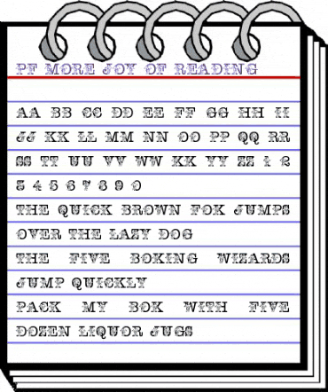 pf_more_joy_of_reading Regular animated font preview