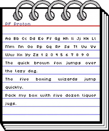PF Proton Regular animated font preview PF Proton Regular animated font preview