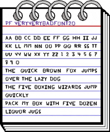 pfvvbf20 Regular animated font preview pfvvbf20 Regular animated font preview