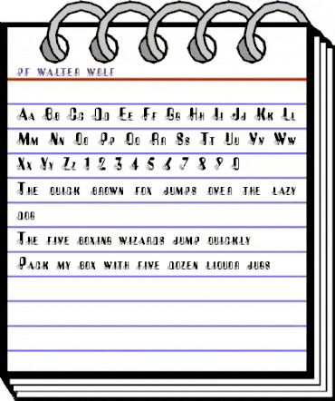 pf_walter_wolf Regular animated font preview