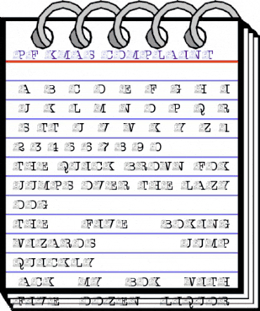pf_xmas_complaint Regular animated font preview pf_xmas_complaint Regular animated font preview