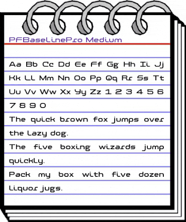 PF Baseline Pro Medium animated font preview PF Baseline Pro Medium animated font preview