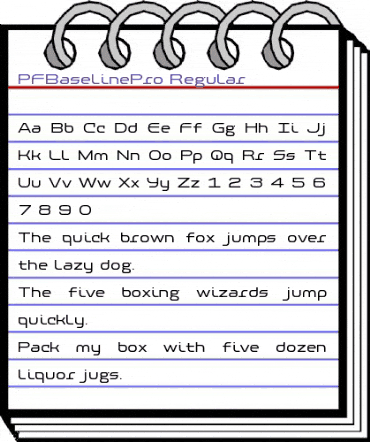 PF Baseline Pro Regular animated font preview PF Baseline Pro Regular animated font preview