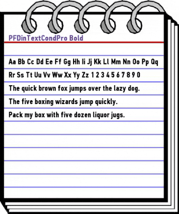 PF Din Text Cond Pro Bold animated font preview PF Din Text Cond Pro Bold animated font preview