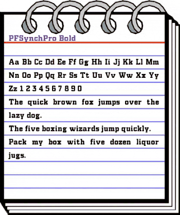 PF Synch Pro Bold animated font preview PF Synch Pro Bold animated font preview