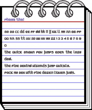 Phaya Thai Regular animated font preview