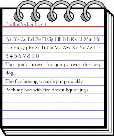 PhillipBecker-Light Regular animated font preview PhillipBecker-Light Regular animated font preview