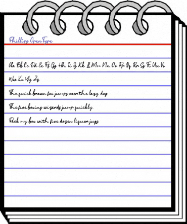 Phillips Regular animated font preview Phillips Regular animated font preview
