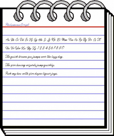 Philomena Script Regular animated font preview Philomena Script Regular animated font preview