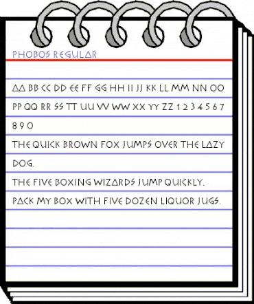 Phobos Regular animated font preview