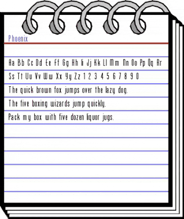 Phoenix Regular animated font preview Phoenix Regular animated font preview