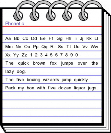 Phonetic Regular animated font preview