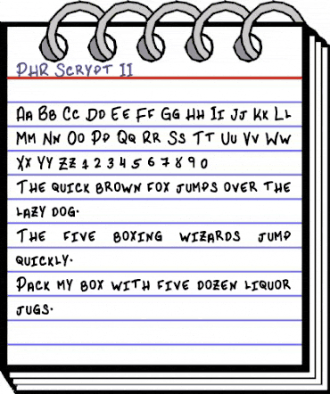 PHR Scrypt II Regular animated font preview PHR Scrypt II Regular animated font preview