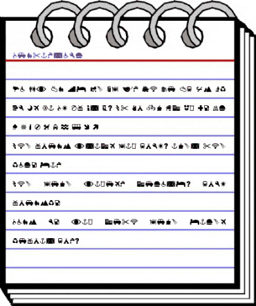 Pictogramz Regular animated font preview