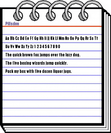 Pillsdon Regular animated font preview Pillsdon Regular animated font preview