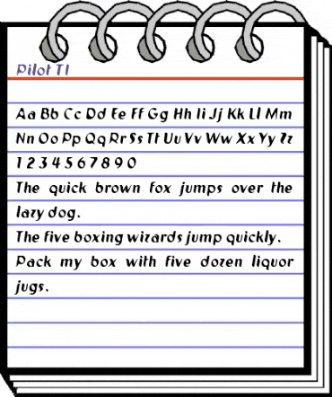 Pilot TI- animated font preview