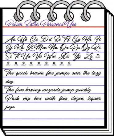 Pilsen Extra Personal Use Regular animated font preview Pilsen Extra Personal Use Regular animated font preview