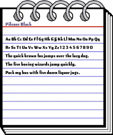 Pilsner Regular animated font preview Pilsner Regular animated font preview