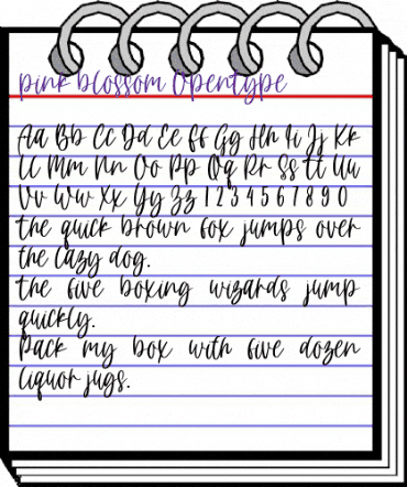 pink blossom Regular animated font preview pink blossom Regular animated font preview