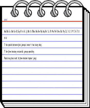 pinx Regular animated font preview