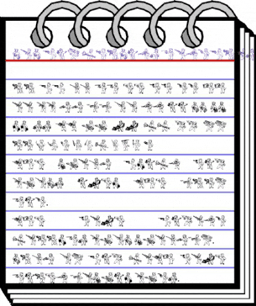 Pip Boy Weapons Dingbats Regular animated font preview Pip Boy Weapons Dingbats Regular animated font preview
