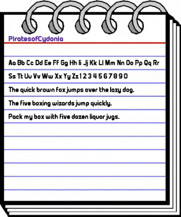 Pirates of Cydonia Regular animated font preview