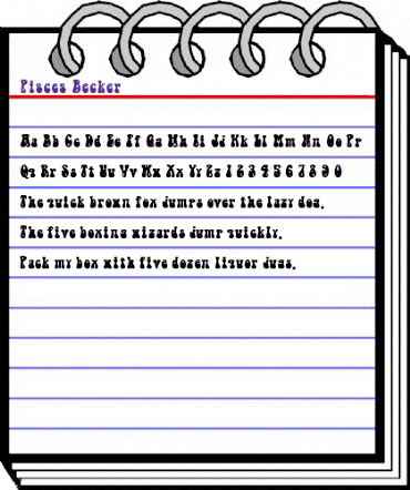 Pisces Becker Normal animated font preview Pisces Becker Normal animated font preview