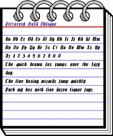 Pittoresk Bold Oblique Regular animated font preview Pittoresk Bold Oblique Regular animated font preview