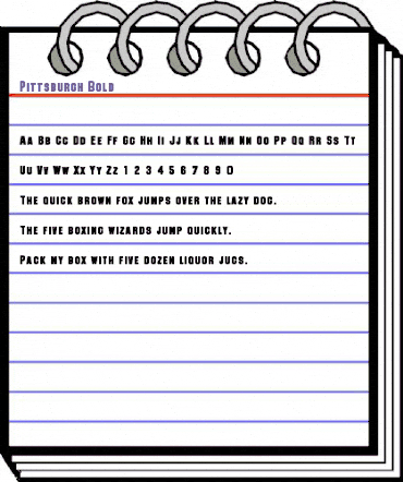 Pittsburgh Bold animated font preview Pittsburgh Bold animated font preview