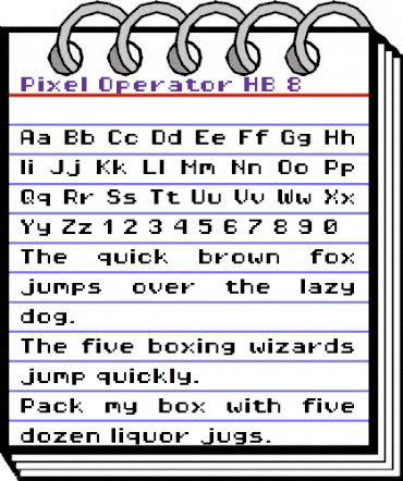 Pixel Operator HB 8 Regular animated font preview