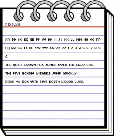 Pixelyn Medium animated font preview