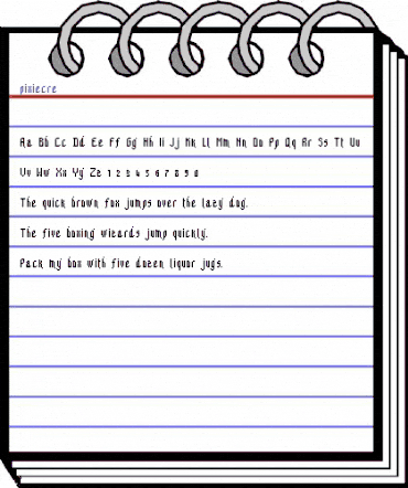 pixiecre Medium animated font preview