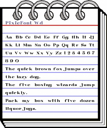 PixieFont Wd Regular animated font preview PixieFont Wd Regular animated font preview