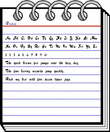 Pizazz Normal animated font preview Pizazz Normal animated font preview
