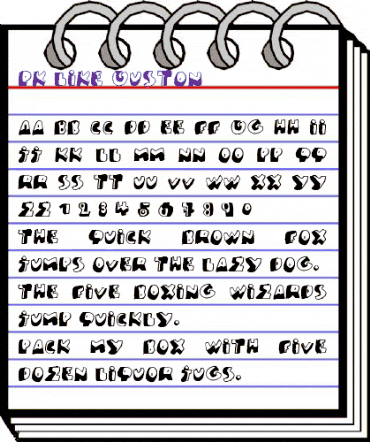 PK Like Guston Regular animated font preview PK Like Guston Regular animated font preview