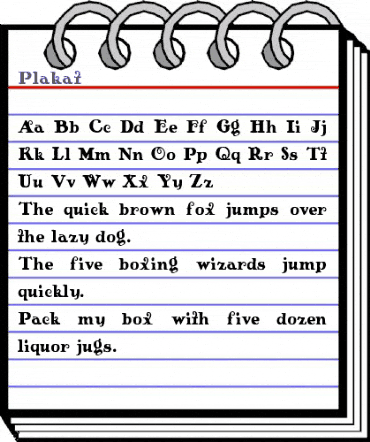 Plakat Regular animated font preview Plakat Regular animated font preview