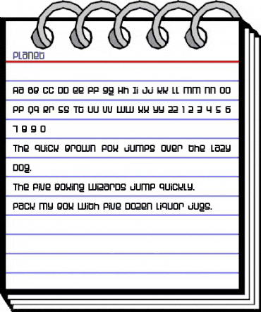 Planet Regular animated font preview Planet Regular animated font preview