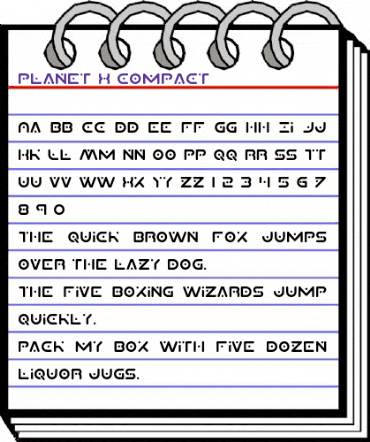 Planet X Compact Regular animated font preview Planet X Compact Regular animated font preview