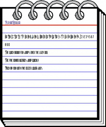 plasma Regular animated font preview