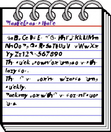 PlasticEraser It animated font preview