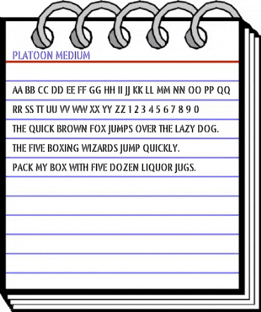 Platoon Medium animated font preview Platoon Medium animated font preview