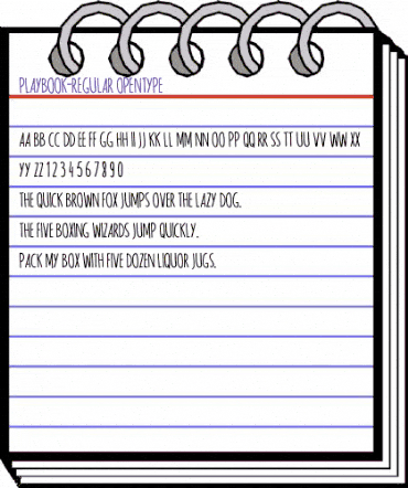 Playbook-Regular Regular animated font preview Playbook-Regular Regular animated font preview
