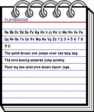 PLAYGROUND Regular animated font preview